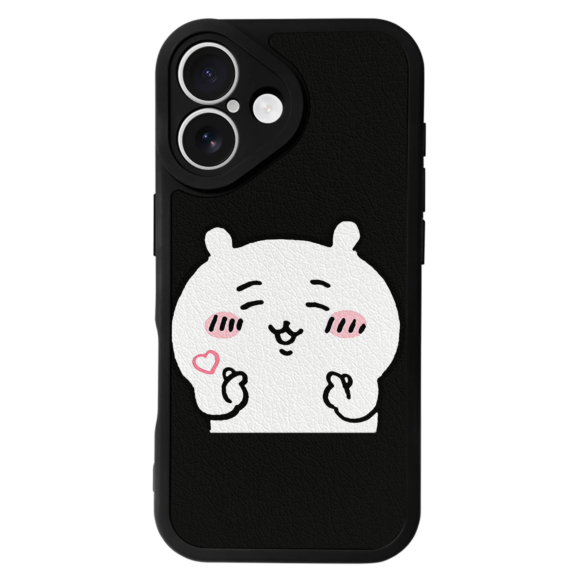 （画像用） ちいかわ ちいかわ Chii-kawa chiikawa 【iPhone 16シリーズ対応】シリコンスマホケース（レザー調） 材質：シリコン